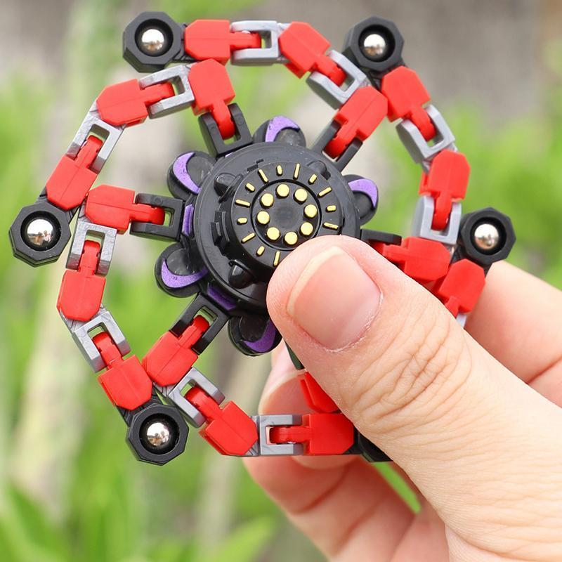 Fidget spinner with suction cup