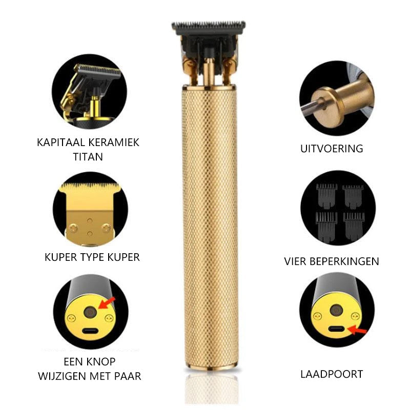 Draadloze trimmer heren tondeuse