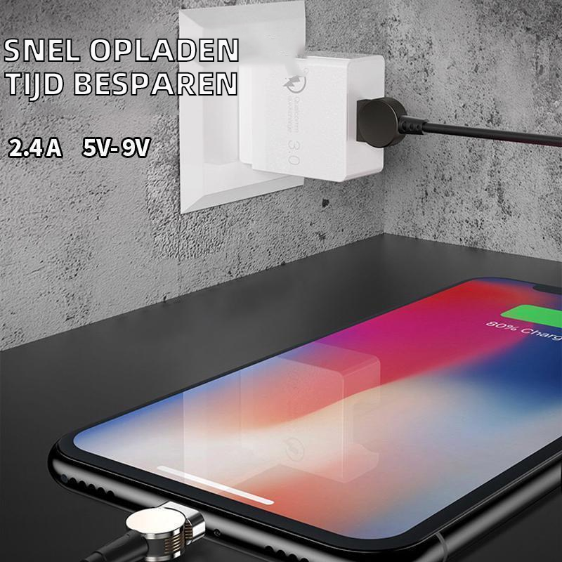 180 rotatie magnetische oplaadkabel