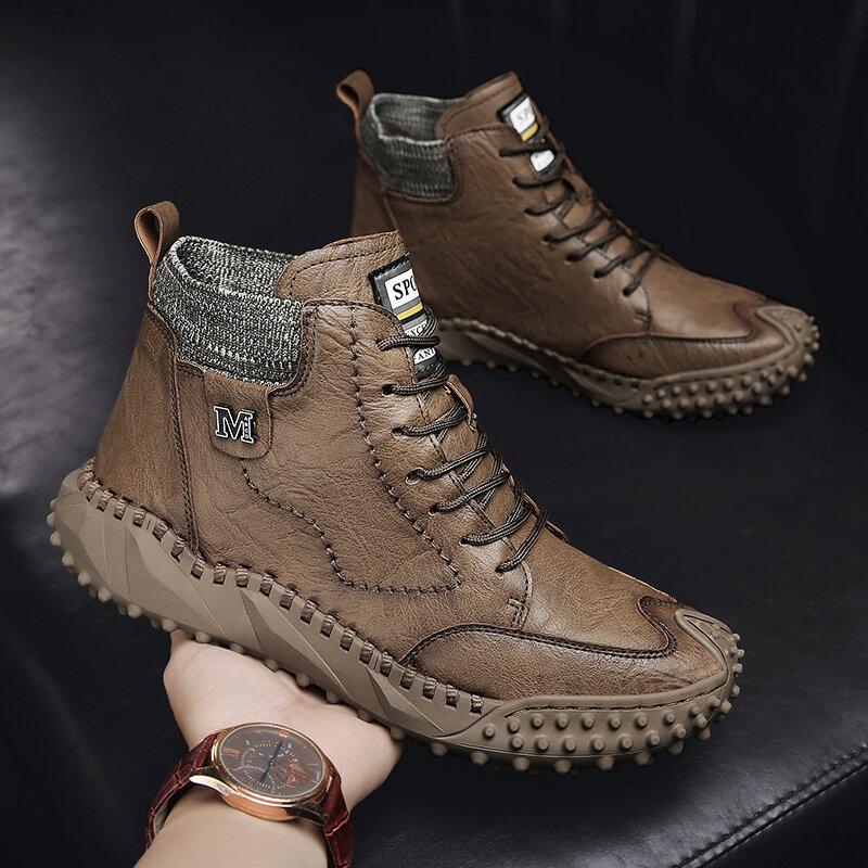 Mannen Retro niet Slip casual enkellaarsjes