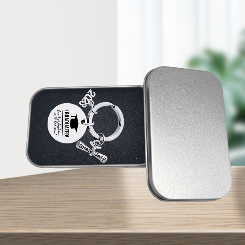 2023 Afstudeer Seisoen metalen sleutelhanger cadeau met geschenkdoos