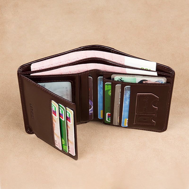 Leren portemonnee voor heren