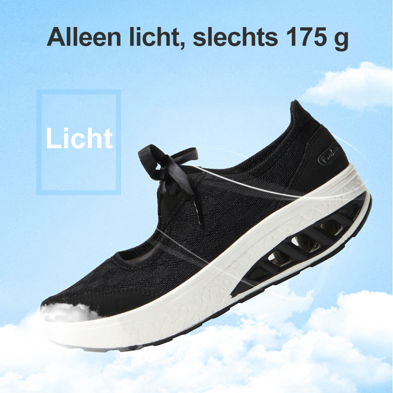 Dames lente schoenen slip op platform