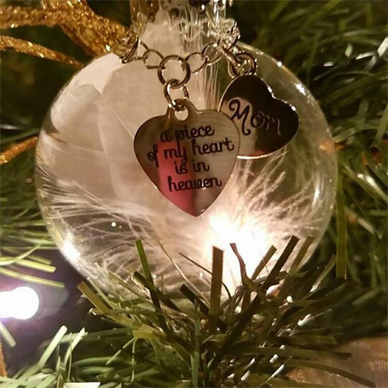 Kerst veer bal ornamenten
