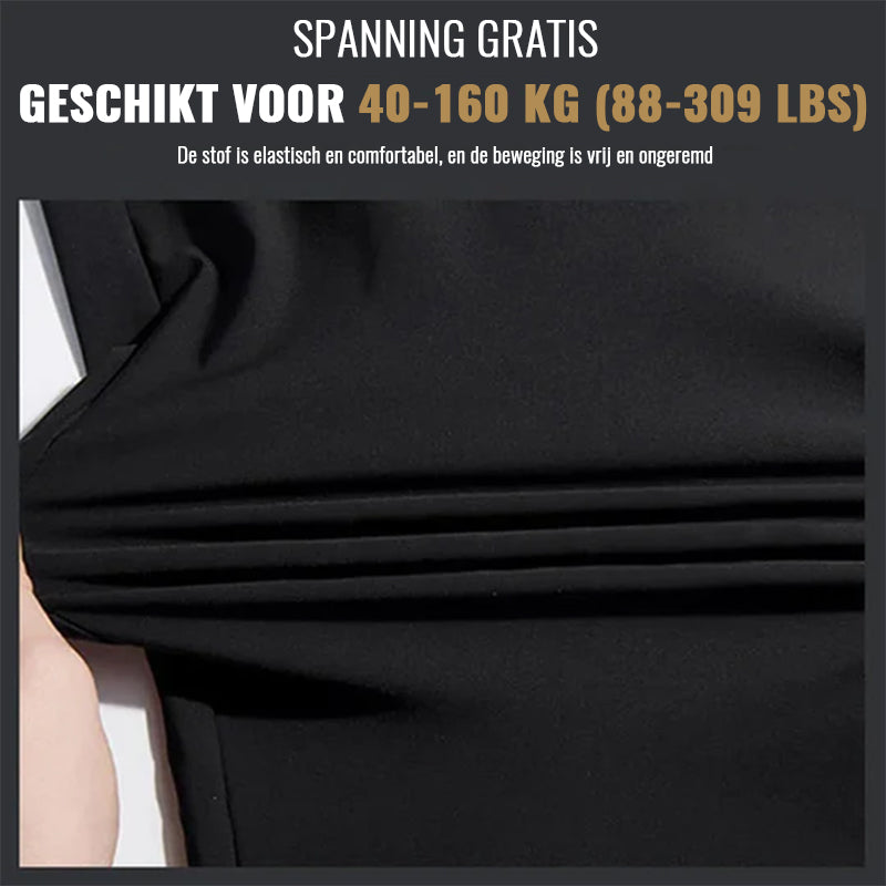 Grote maten ijszijde-stretchshort voor heren