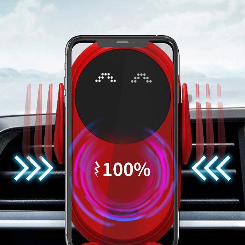 Slimme draadloze Auto- detectie telefoonhouder oplader