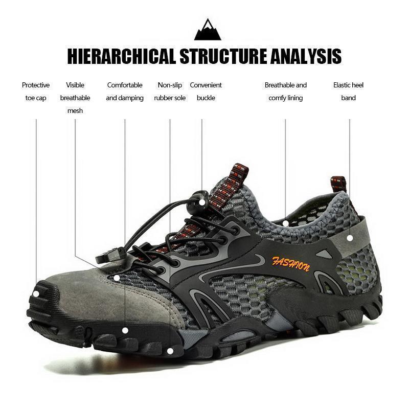 Outdoor wandelschoenen van ademend mesh