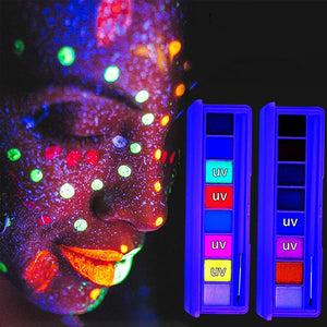 In water oplosbaar fluorescerend make-uppalet