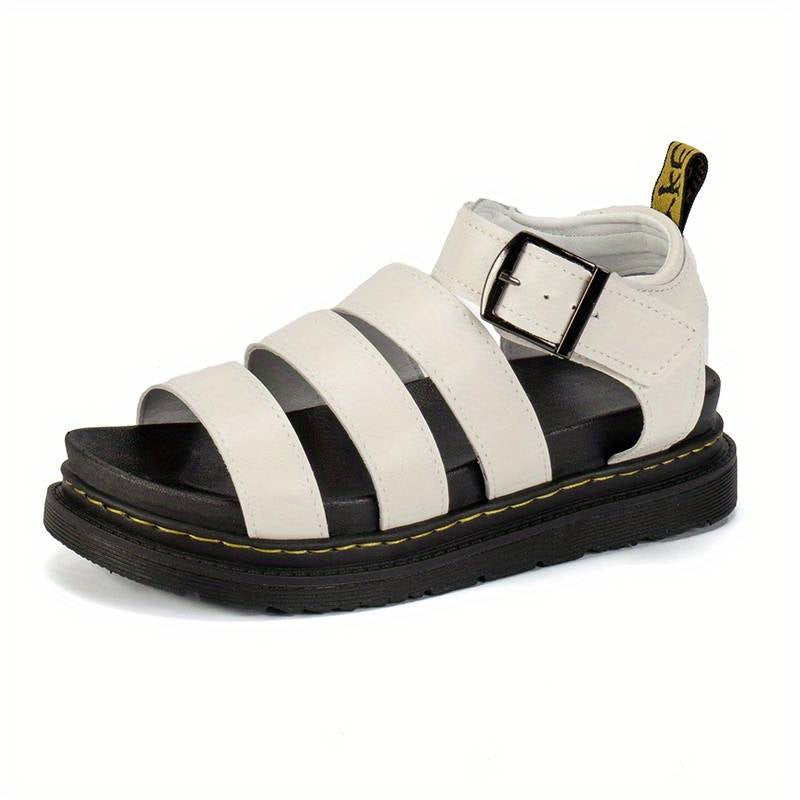 Platform zomersandalen met open teen en dikke zolen