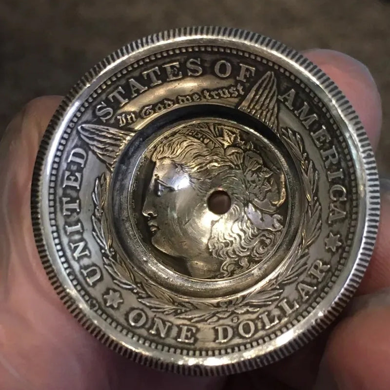 Morgan zilveren dollar bel