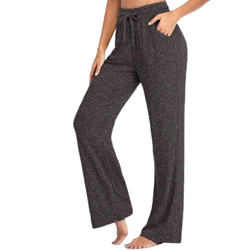 Casual broek met wijde pijpen