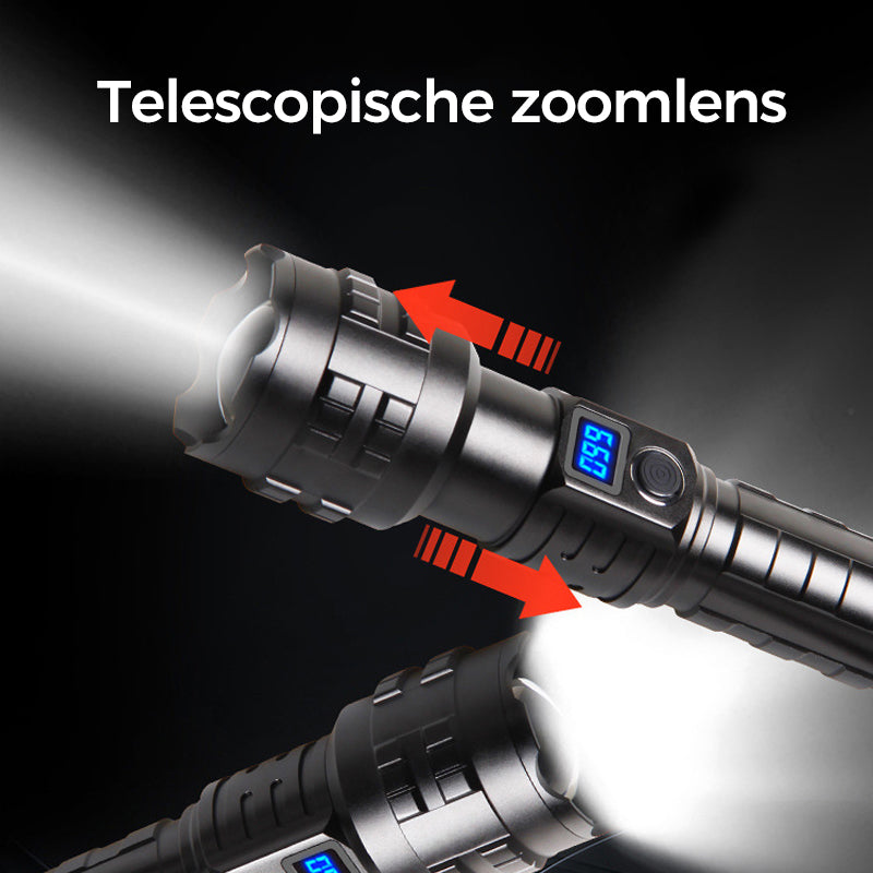 Oplaadbare tactische laserzaklamp met hoge lumen