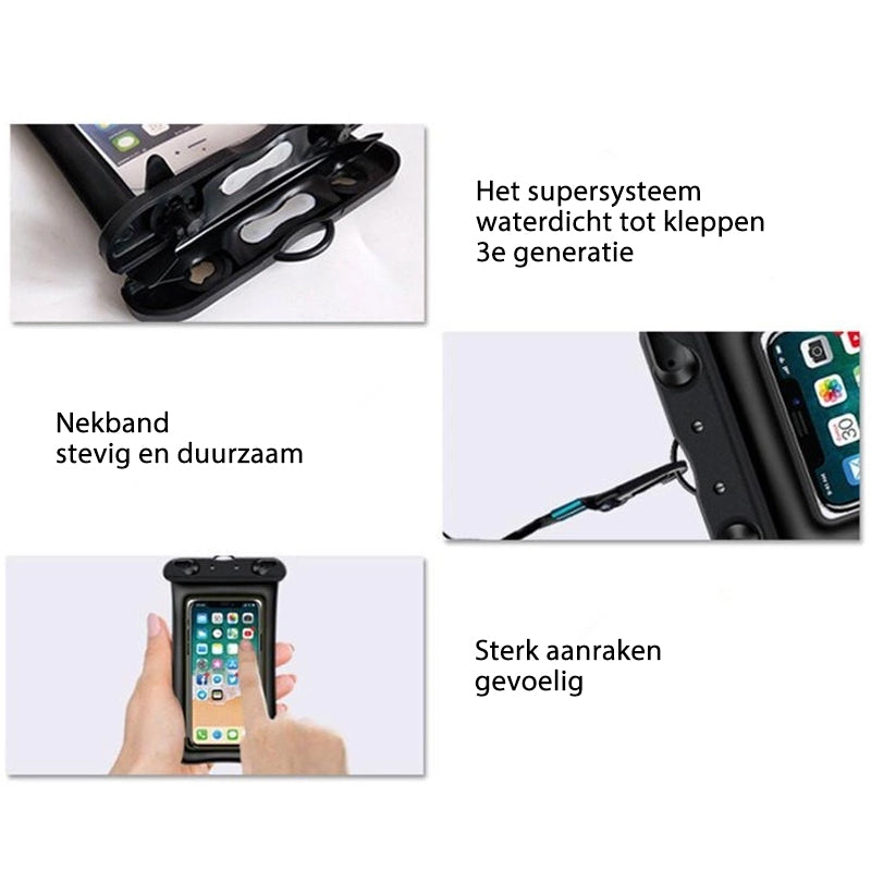 Waterdichte telefoonhoesje