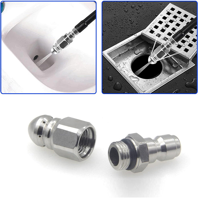 Krachtig pijpreinigings- en ontstoppingsmondstuk