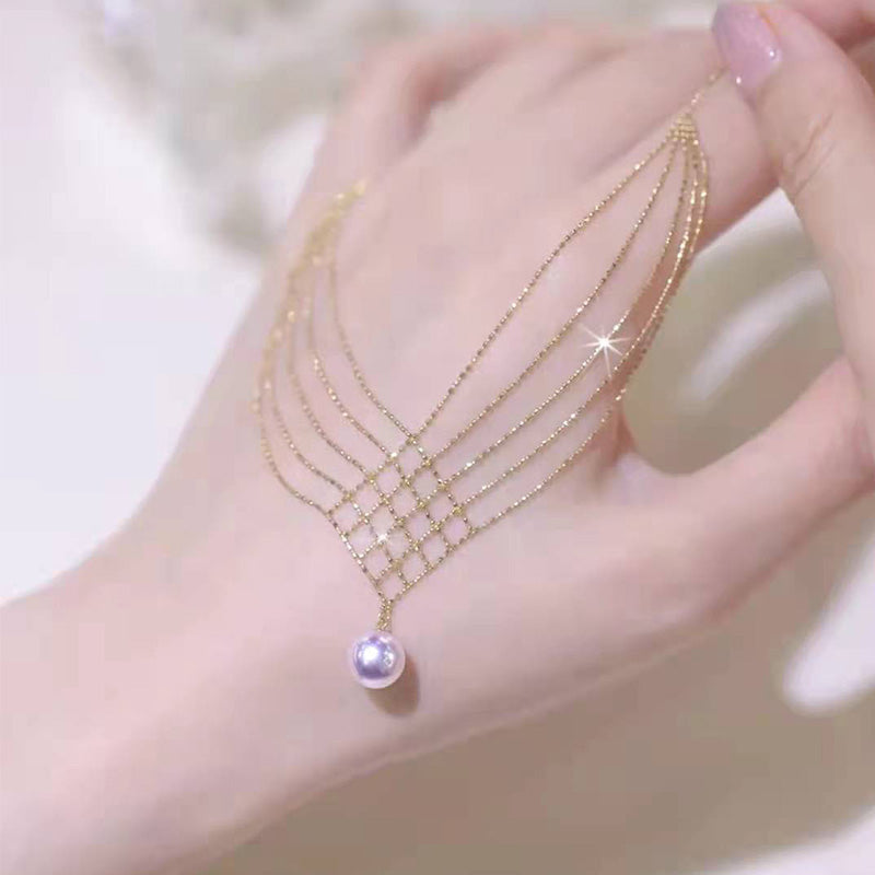 Parel hanger kruis ketting