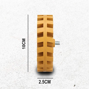 Wielschijf voor het verwijderen van stickers