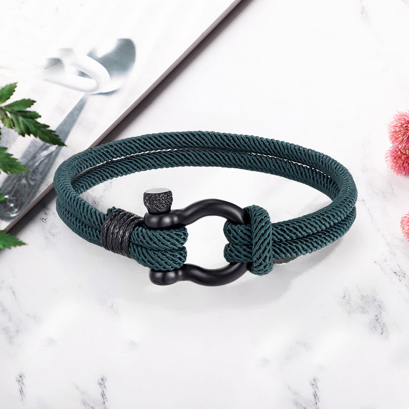 Producten Nautische gevlochten touw-armband