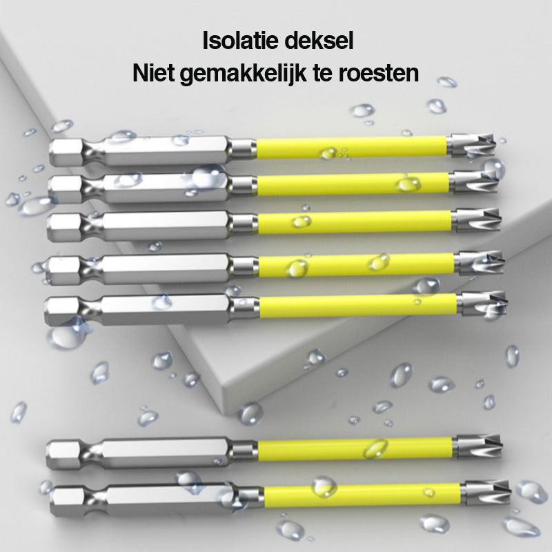 Kruis- en sleuf schroevendraaier bits voor elektriciens