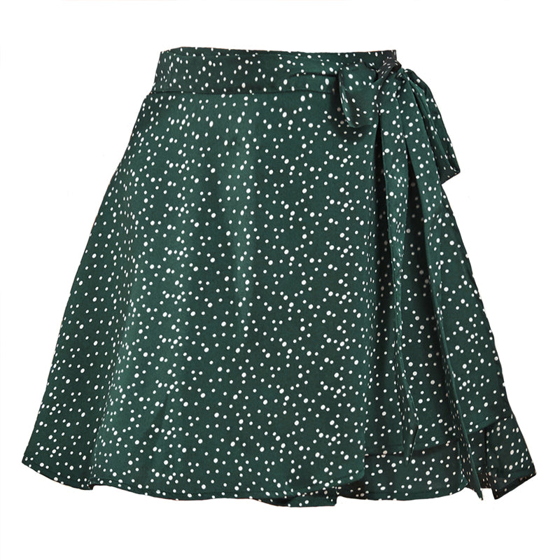 Chiffon satijnen wikkelrok