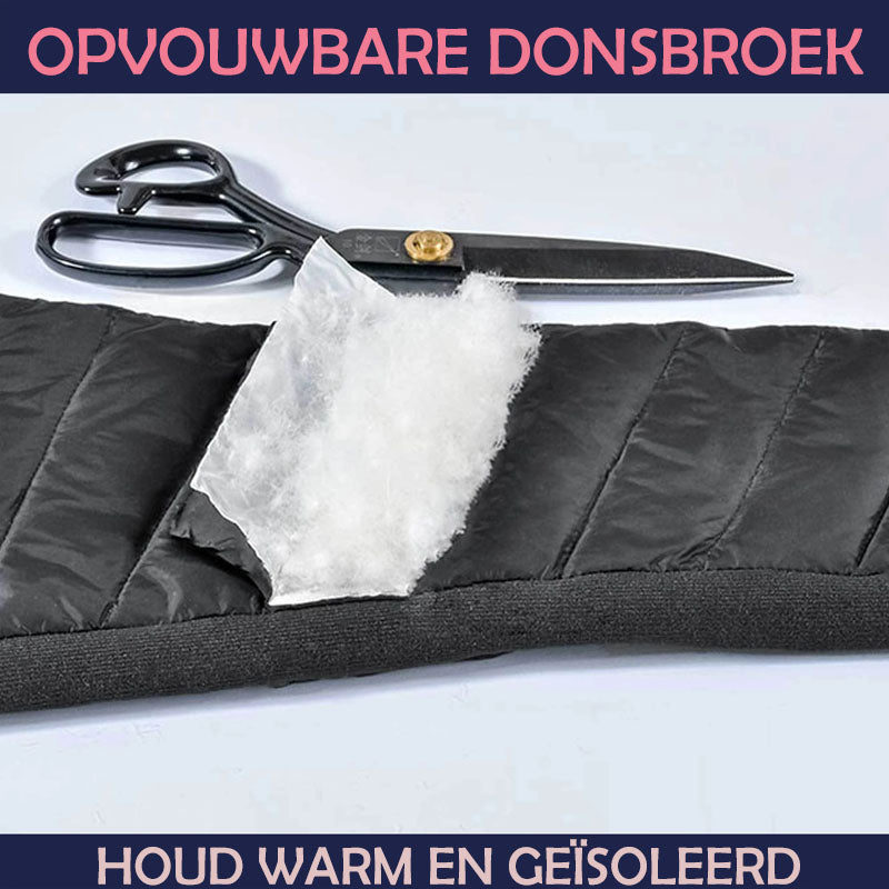 Donsbroek met hoge taille voor dames