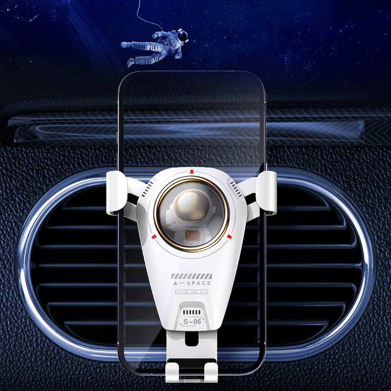 Astronaut zwaartekracht telefoon navigatie beugel