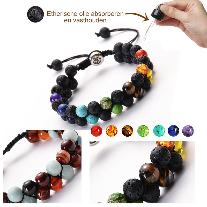 Dubbellaagse drievoudige beschermingsarmband