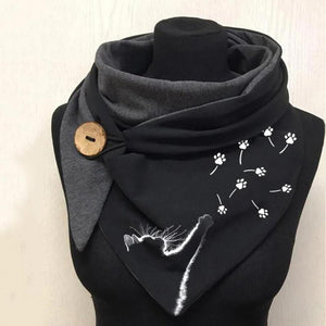 Mode vrouwen afdrukken knop warme Sjaals Shawls