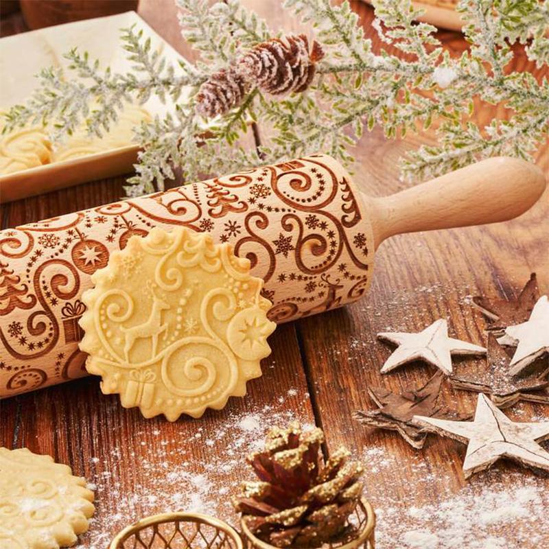 Deegroller met kerstprint