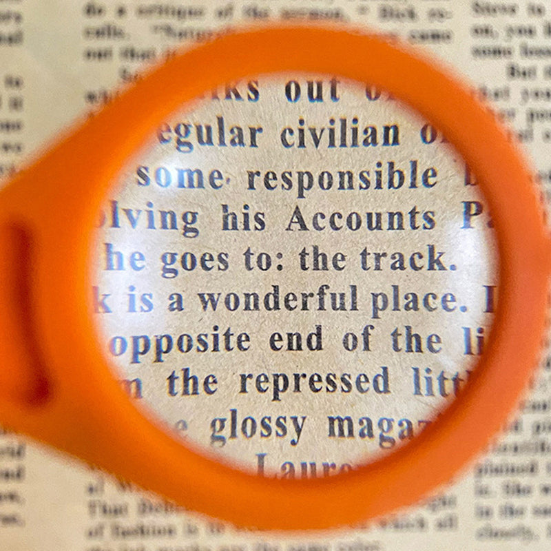 Opvouwbare sleutelhanger met vergrootglas