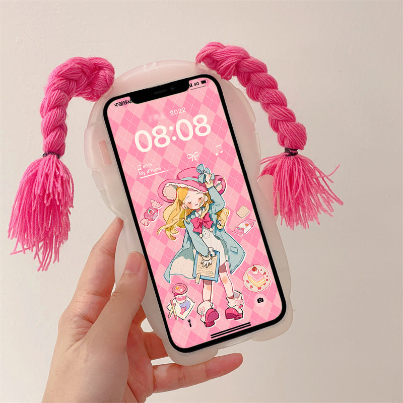 Grappige vlecht badpak telefoonhoesje