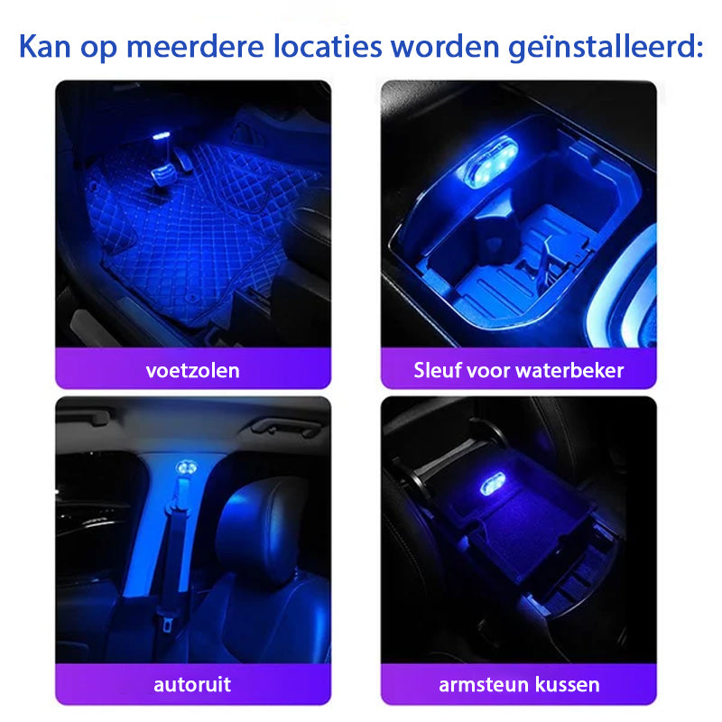 LED aanraakgevoelig decoratief sfeerlicht voor in de auto