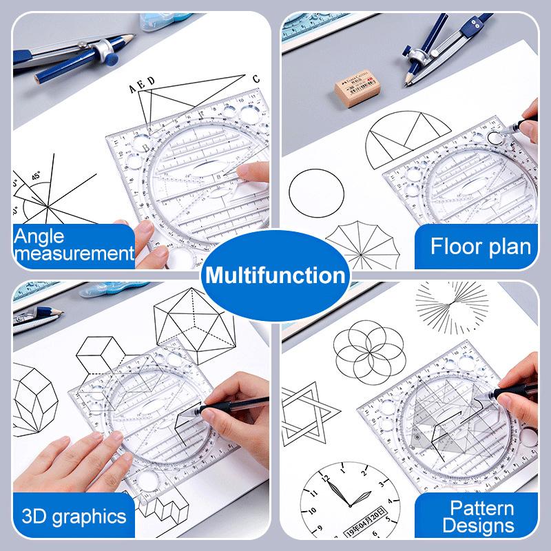 Multifunctionele tekenliniaal