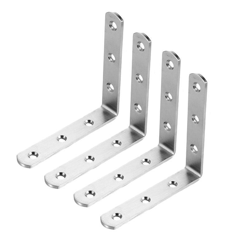 4-pack roestvrijstalen hoekbeugels