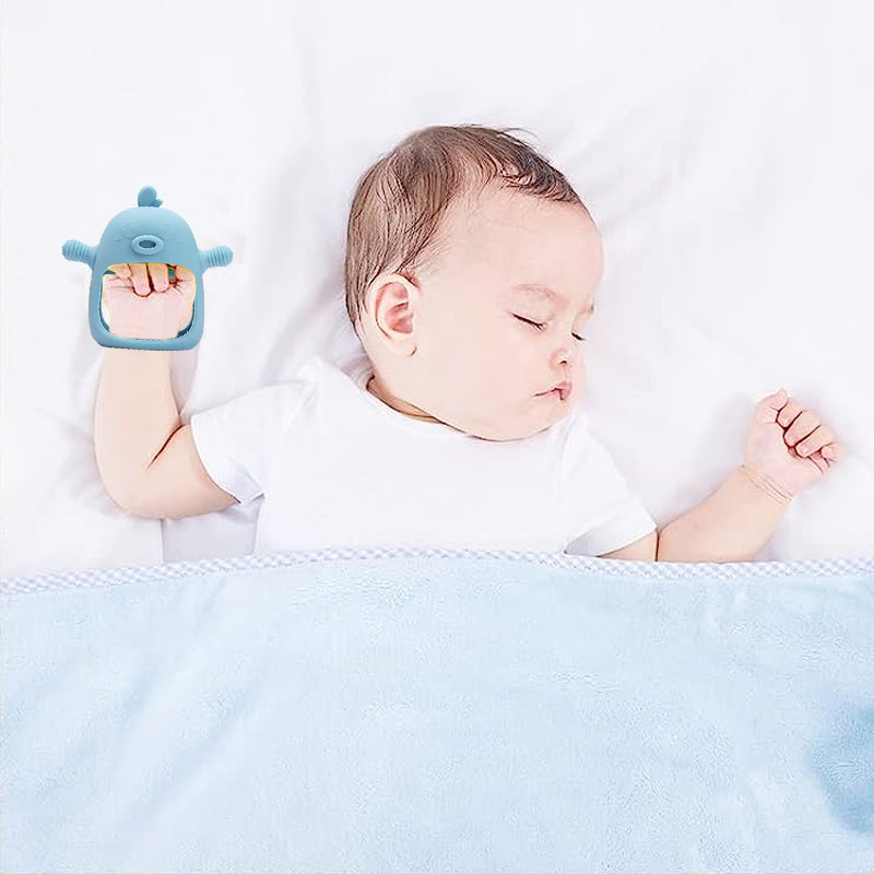 Siliconen tandjeshandschoen voor baby's