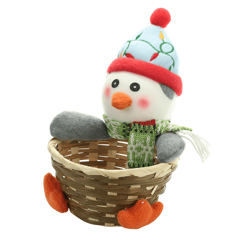 Kerst Snoep Geweven Mand