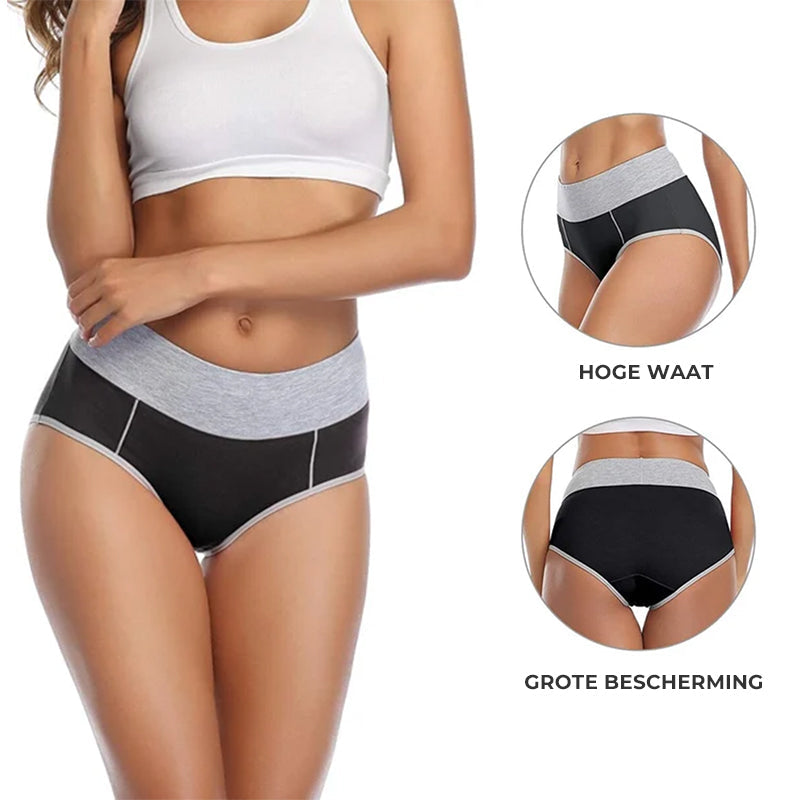 Nieuwe grote maten katoenen slip met hoge taille