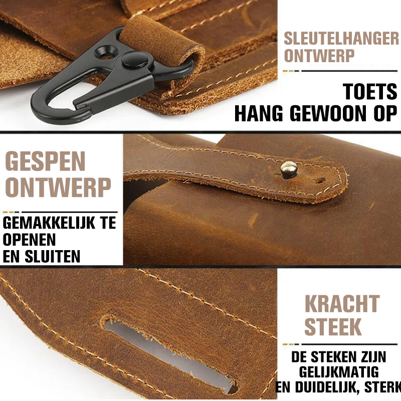 Herentas met retro riem en taille