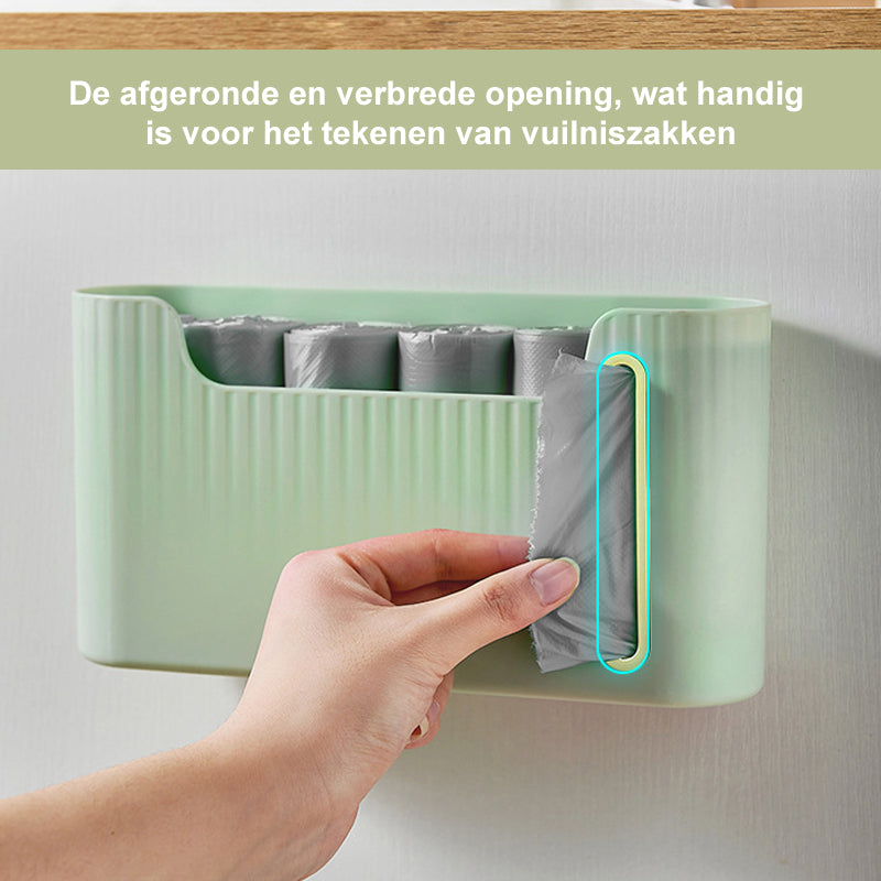 Wandgemonteerde vuilniszakorganizer