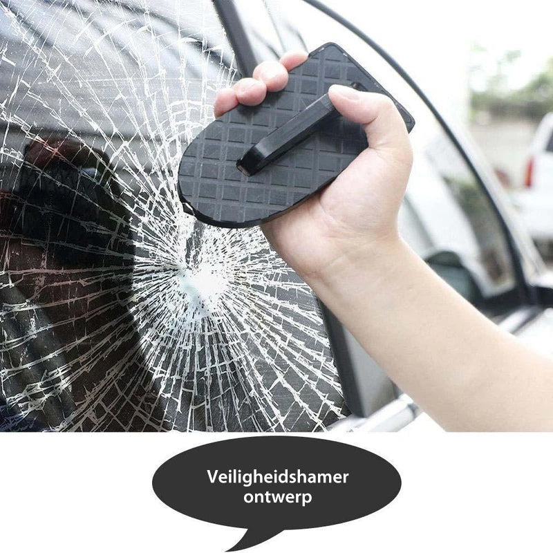 U-vormige deurklink met veiligheidshamer