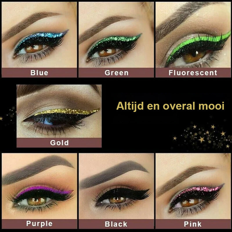 Waterdichte en herbruikbare eyeliner en wimpersticker