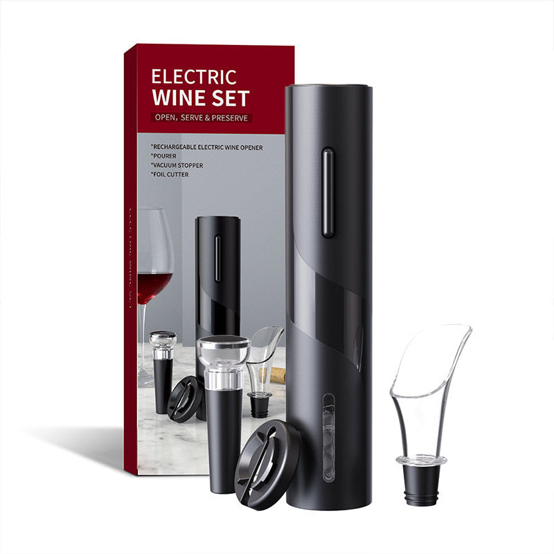 Elektrische wijnfles kurkentrekker set
