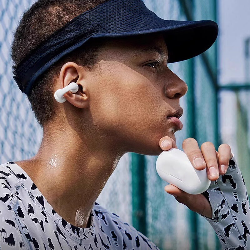 Draadloze Bluetooth-headset in het oor