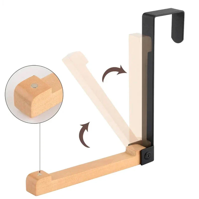 Opvouwbaar hout boven de deurhaken