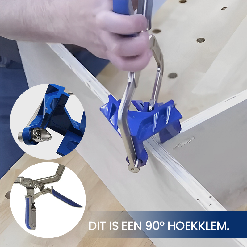 Houtbewerkingsgereedschap - Metalen haakse clip van 90 graden