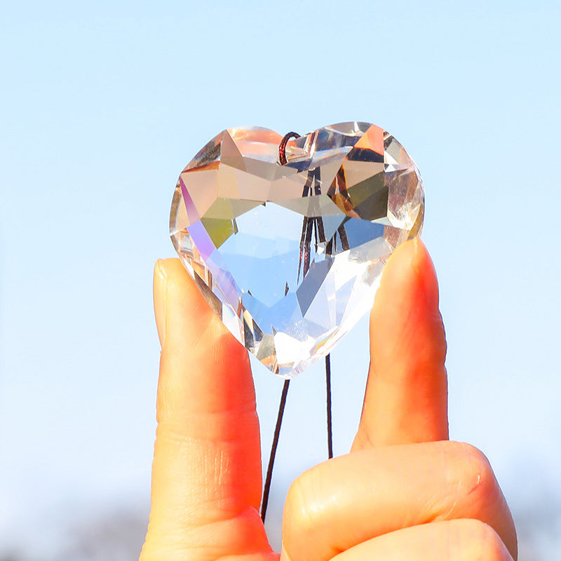 Opknoping Hart Suncatcher Prisma Ambachten