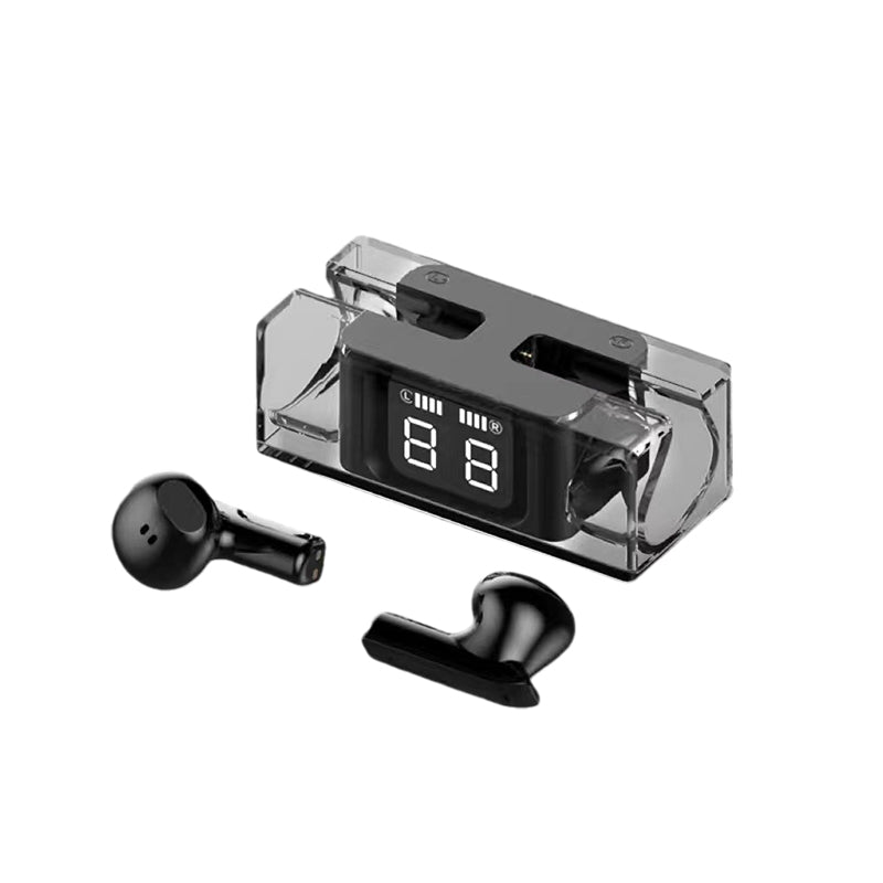 Draadloze oordopjes met transparant hoesje