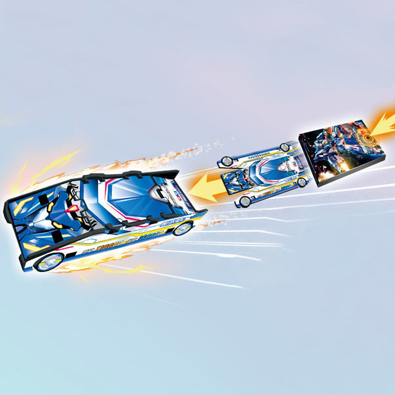 Snelle auto uitklapkaart