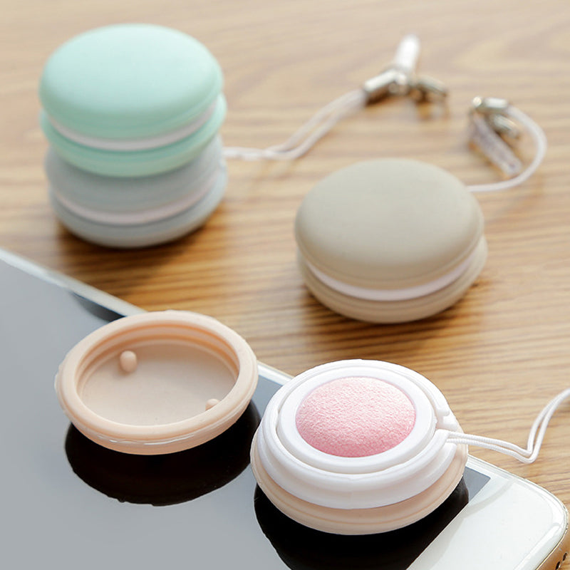 Macaron-vormig hulpmiddel voor het reinigen van telefoonschermen