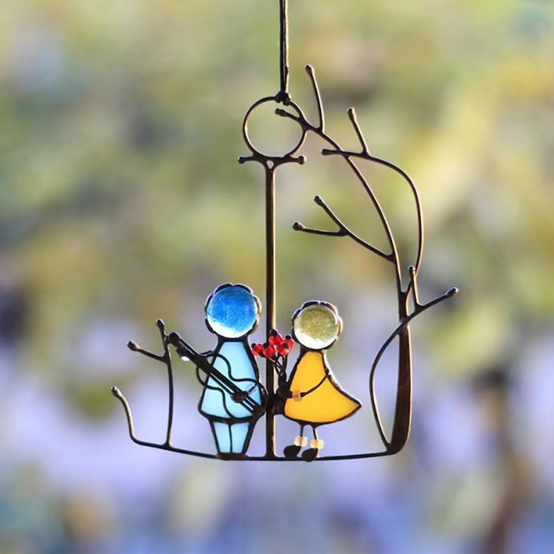 Suncatcher Gebrandschilderd Glas Kunst Raam Hangers