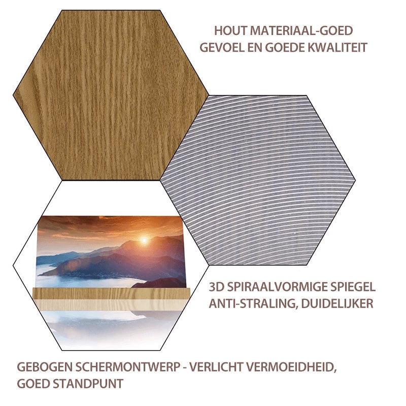 3D telefoonscherm vergrootglas